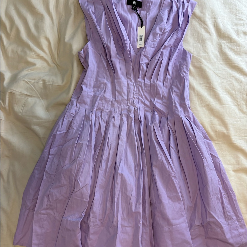 Banana Republic Purple Ruffled Tiered Mini Dress for Weddings